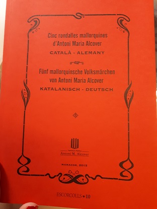Coberta de Cinc rondalles mallorquines d'Antoni Maria Alcover català - alemany
