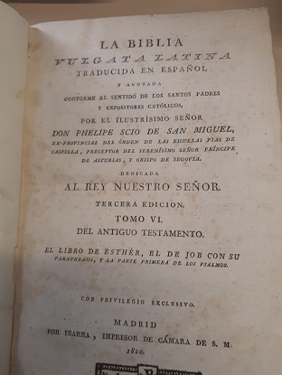 Coberta de La Biblia Vulgata Latina (Tom VI)