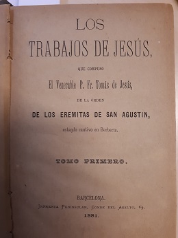 Coberta de Los trabajos de Jesús (Tom I)