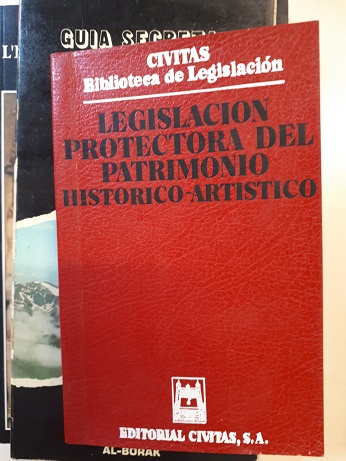 Coberta de Legislacion protectora del patrimonio historico-artistico