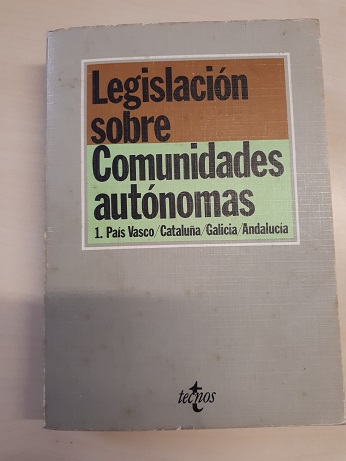 Coberta de Legislación sobre Comunidades autónomas