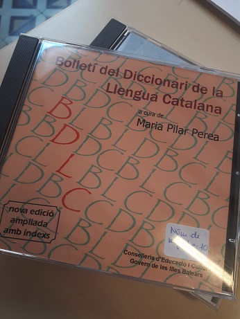 Coberta de Bolletí del Diccionari de la Llengua Catalana (nova edició ampliada amb índexs)