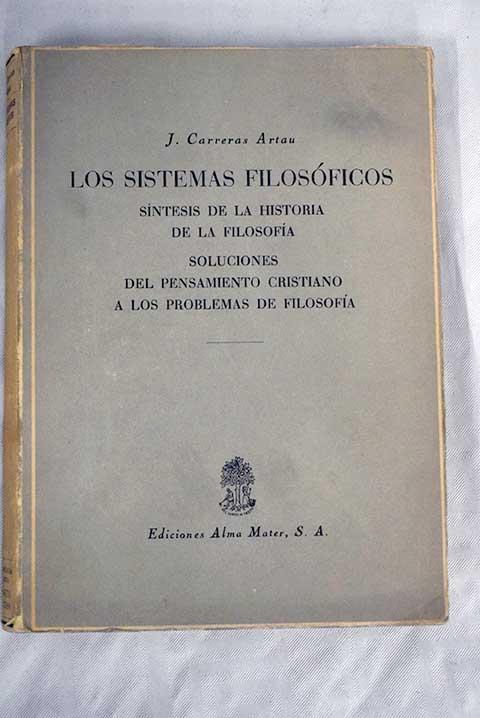 Coberta de Los Sistemas Filosóficos