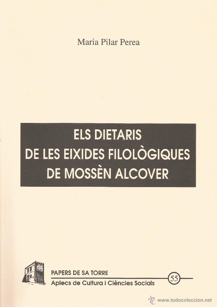 Coberta de Els dietaris de les eixides filològiques de Mossèn Alcover