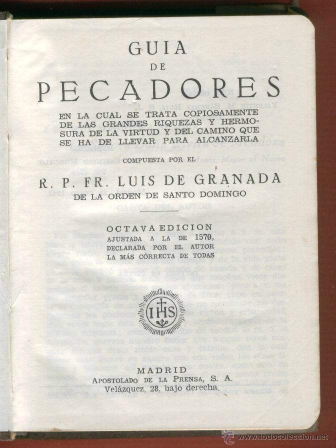 Coberta de Guia de pecadores (octava edición)