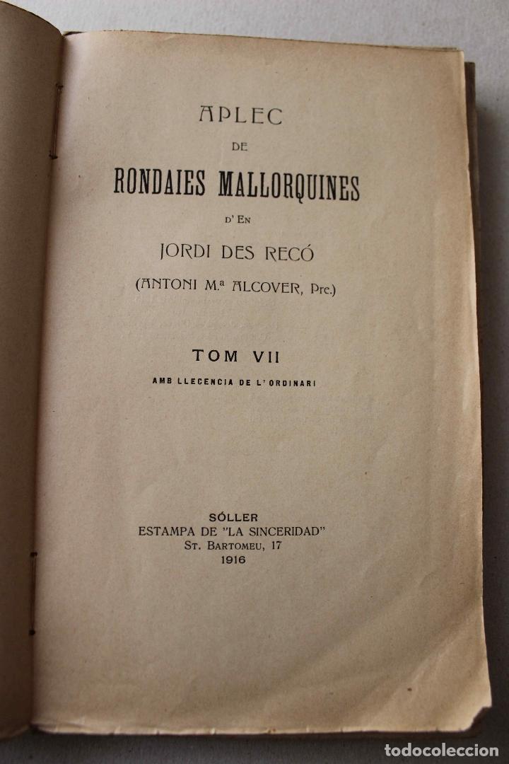 Coberta de Aplec de Rondaies Mallorquines d'En Jordi des Recó (tom VII)