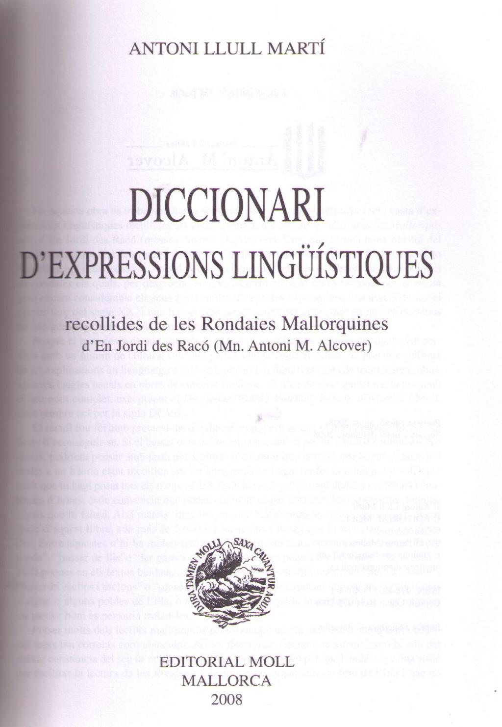 Coberta de Diccionari d´Expressions Lingüístiques