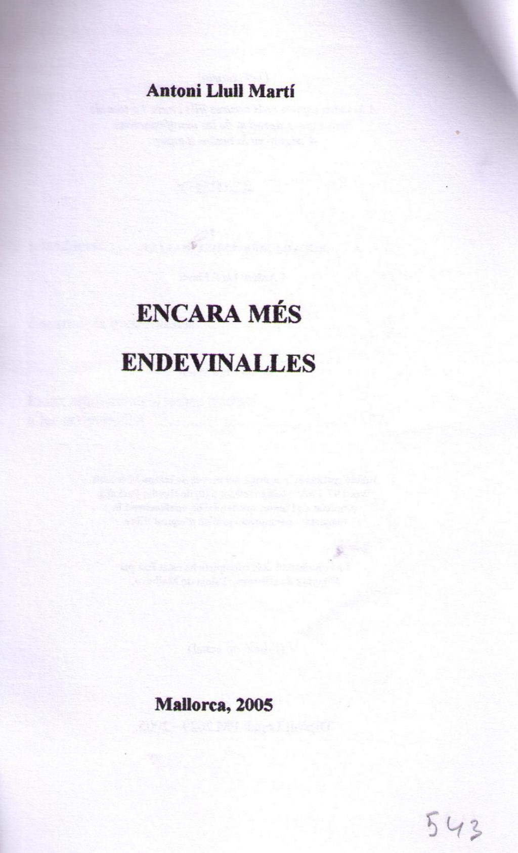 Coberta de Encara més endevinalles