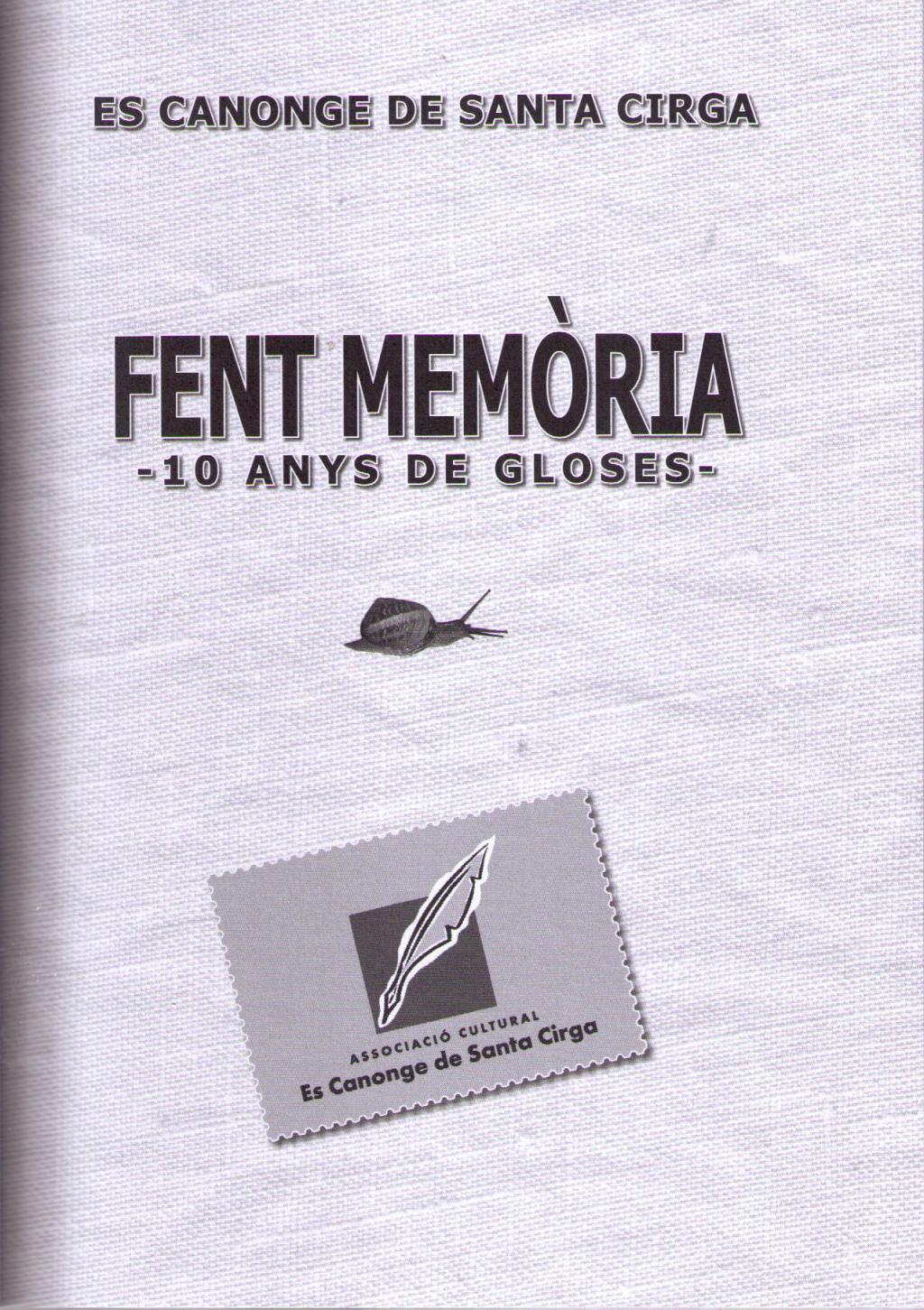 Coberta de   Fent Memòria -10 anys de gloses-