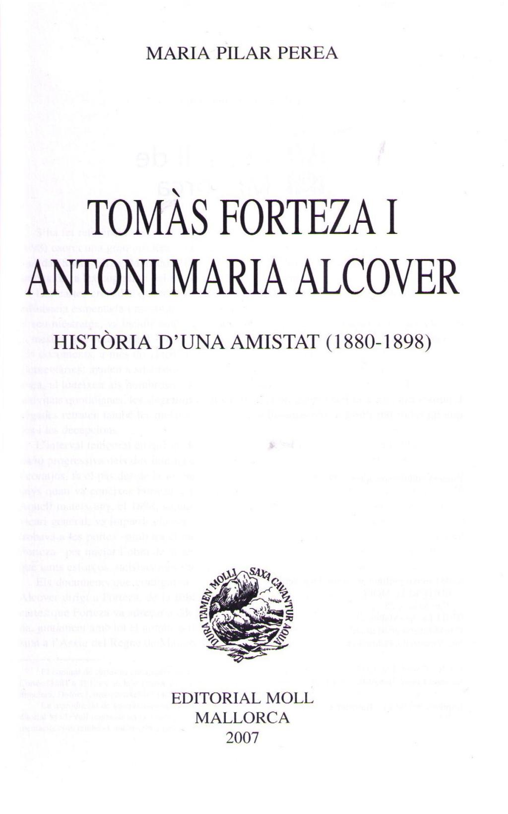 Coberta de Tomàs Forteza i Antoni Maria Alcover