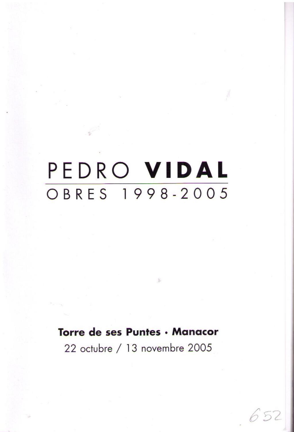 Coberta de Pedro Vidal