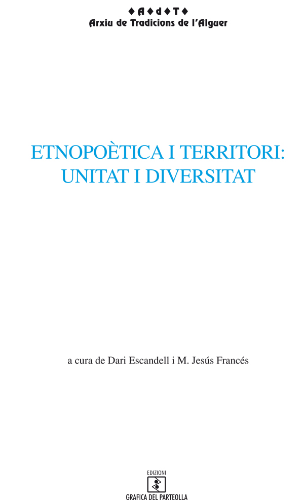 Coberta de Etnopoètica i territori: unitat i diversitat