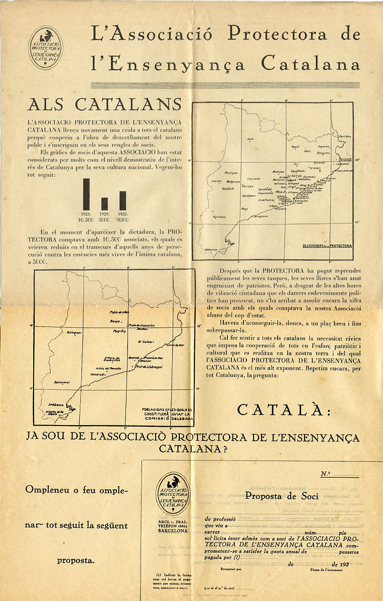 Coberta de La delegació mallorquina de l'Associació Protectora de l'Ensenyança Catalana