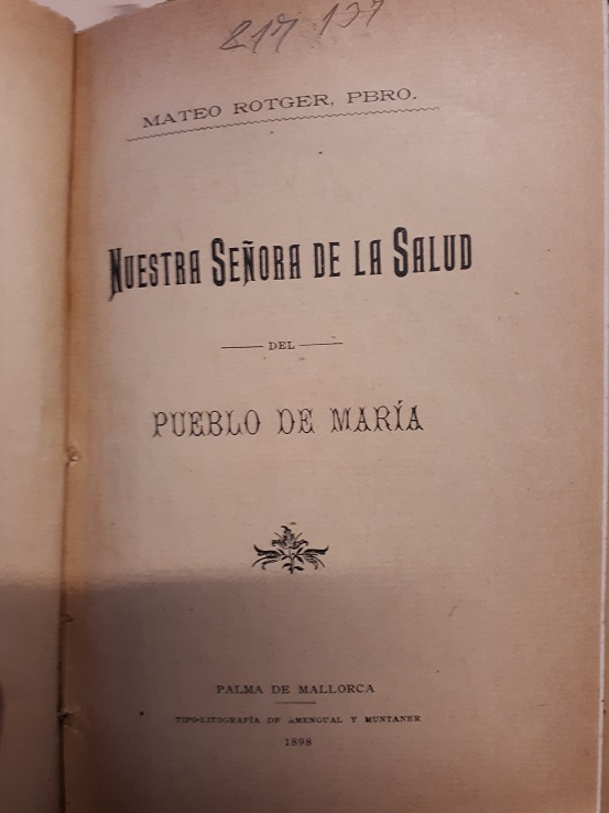 Coberta de Nuestra Señora de la Salud del pueblo de María