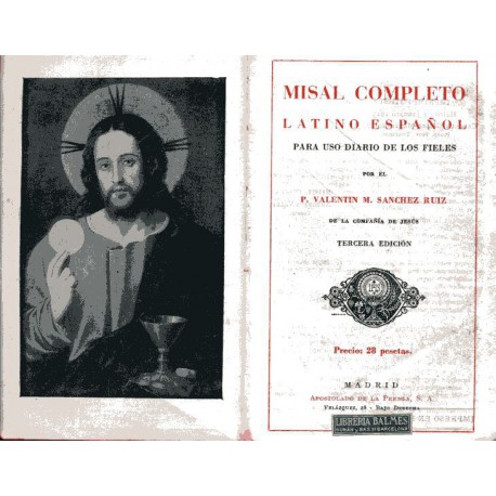 Coberta de Misal completo latino español