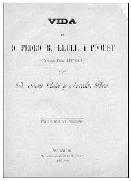 Coberta de Vida del ejemplar sacerdote RDO D. Pedro Bonaventura Llull Poquet (Capellà pere) 1747-1826