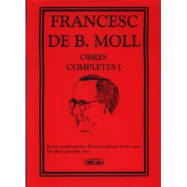 Coberta de Francesc de B. Moll Obres completes I